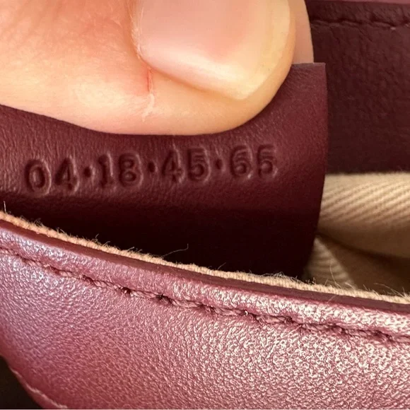 CHLOE MINI FAYE DAY BAG IN BURNT BROWN LEATHER